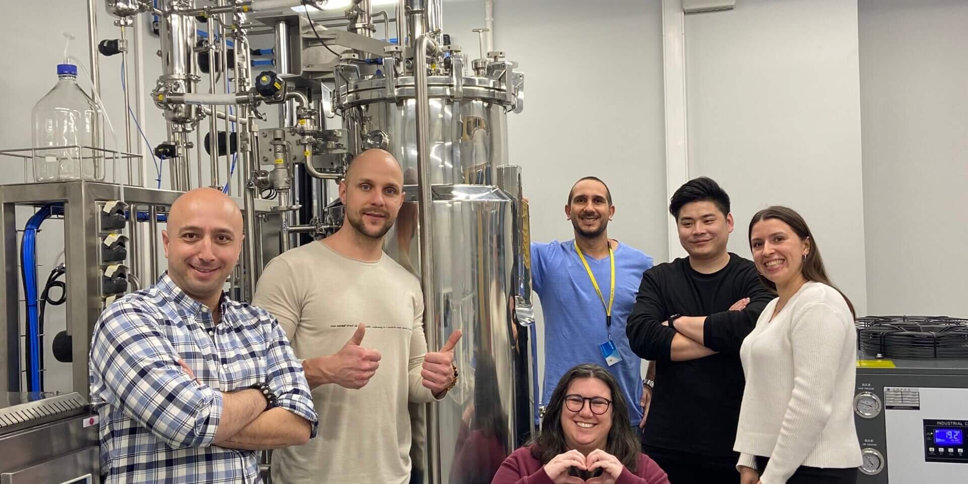 300 L-bioreaktor-1 300L bioreaktor med hjälputrustning