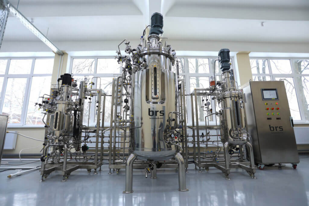 Pilot line of fermentors